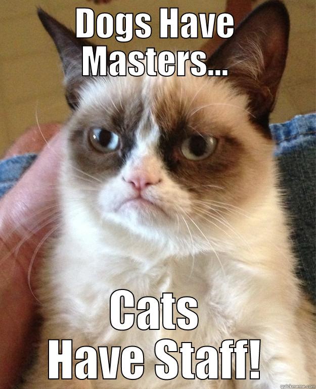 DOGS HAVE MASTERS... CATS HAVE STAFF! Misc