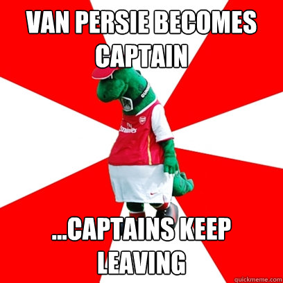 van persie becomes captain ...Captains keep leaving - van persie becomes captain ...Captains keep leaving  GUNNERSAURUS
