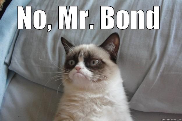 NO, MR. BOND  Grumpy Cat