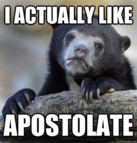 I actually like Apostolate  Confession Bear