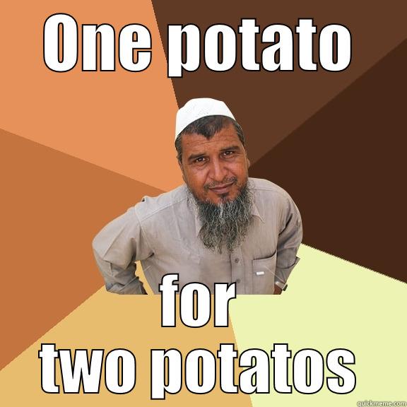 ONE POTATO FOR TWO POTATOS Ordinary Muslim Man