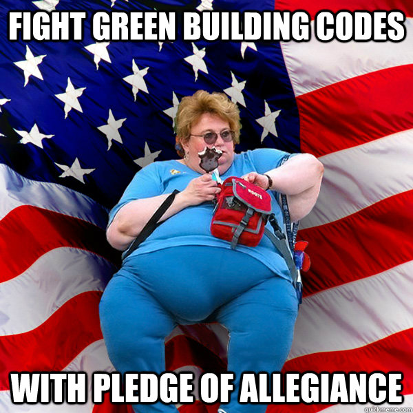 Fight green building codes With Pledge of Allegiance  Redneck Woman