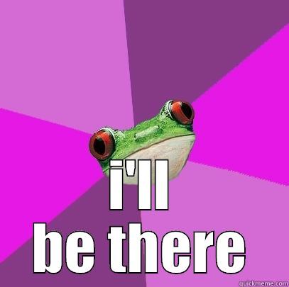 rsvp frog -  I'LL BE THERE Foul Bachelorette Frog