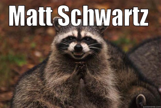 schwartal;ekfj killin - MATT SCHWARTZ  Evil Plotting Raccoon