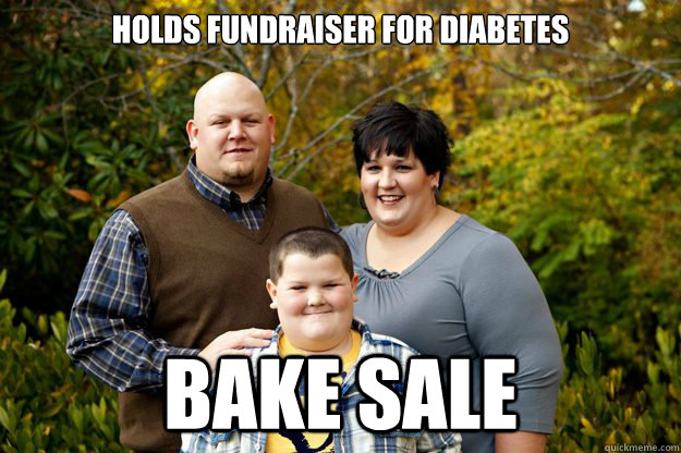 Holds Fundraiser for Diabetes Bake Sale  Happy American Family