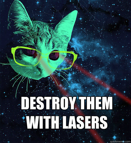 DESTROY THEM 
WITH LASERS - DESTROY THEM 
WITH LASERS  DESTROY THEM WITH LASERS! knife party