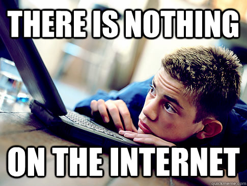 There is nothing on the internet  