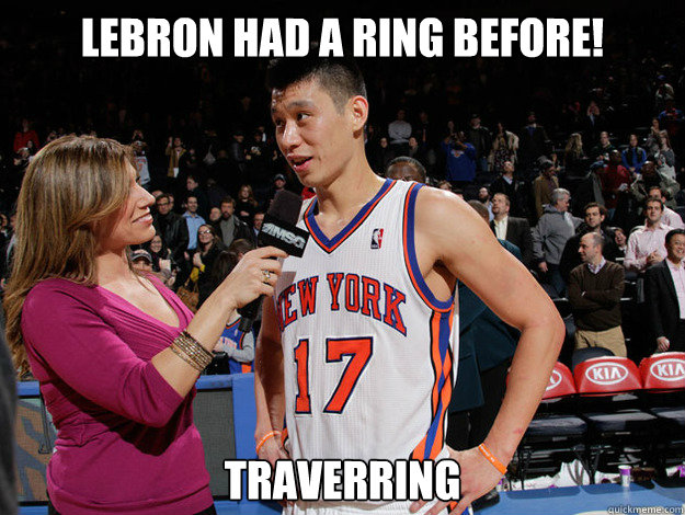 Lebron had a ring before! traverring - Lebron had a ring before! traverring  Jeremy Lin