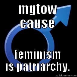 mgtow cause - MGTOW CAUSE FEMINISM IS PATRIARCHY. Misc