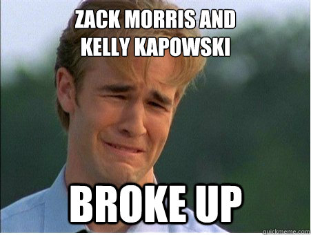 zack morris and
kelly kapowski broke up  1990s Problems