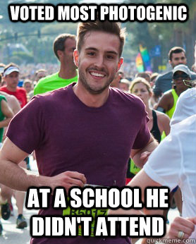 VOTED MOST PHOTOGENIC AT A SCHOOL HE DIDN'T ATTEND  Ridiculously photogenic guy