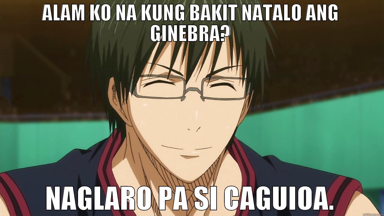 ALAM KO NA KUNG BAKIT NATALO ANG GINEBRA? NAGLARO PA SI CAGUIOA. Misc