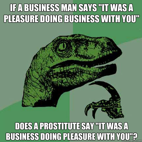 If a Business Man says 