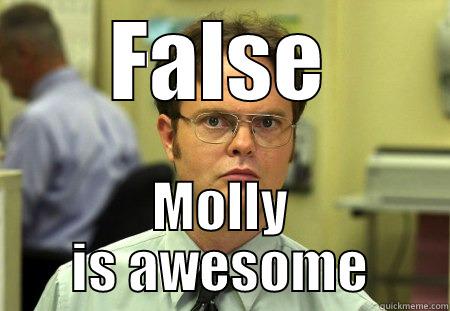 FALSE MOLLY IS AWESOME Schrute