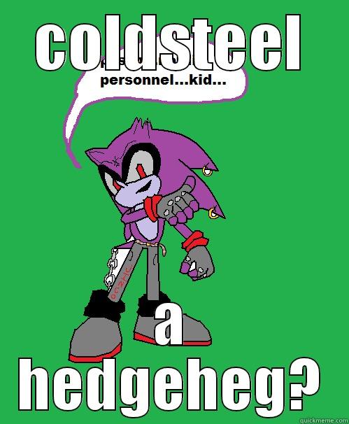 COLDSTEEL A HEDGEHEG? Misc