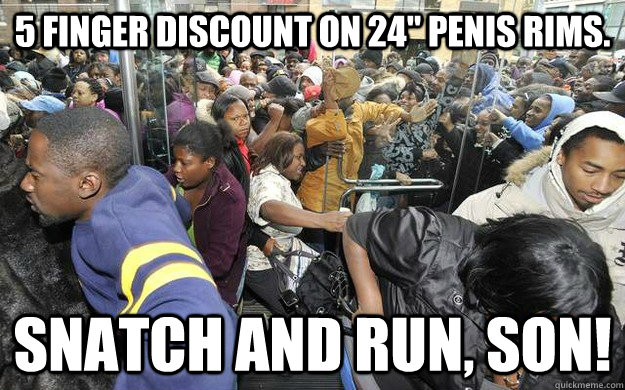 5 FINGER DISCOUNT ON 24