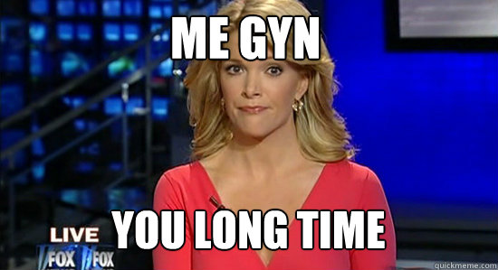 me gyn you long time  essentially megyn kelly