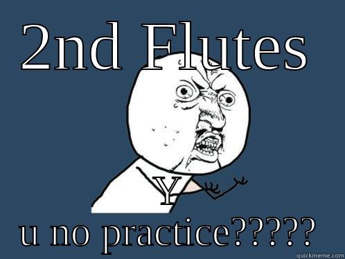 2ND FLUTES Y U NO PRACTICE????? Y U No