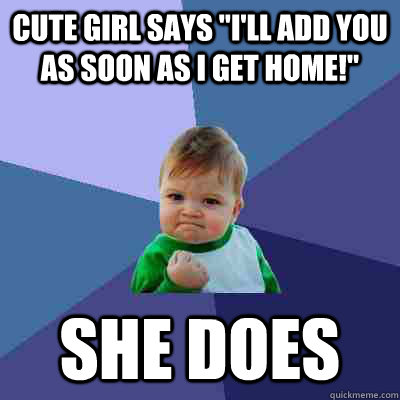 Cute girl says 