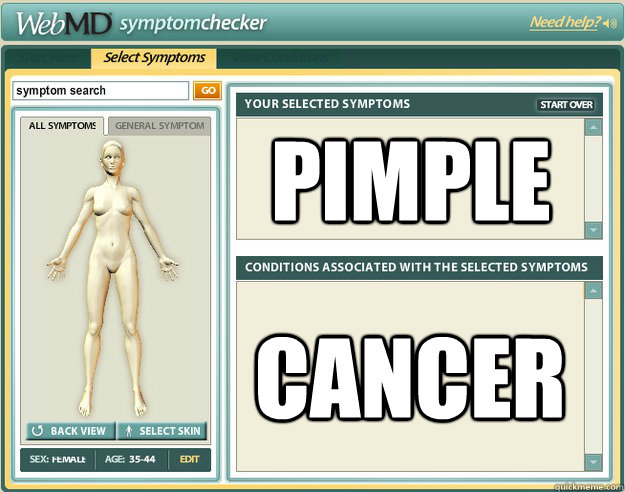 pimple cancer  Scumbag WebMD