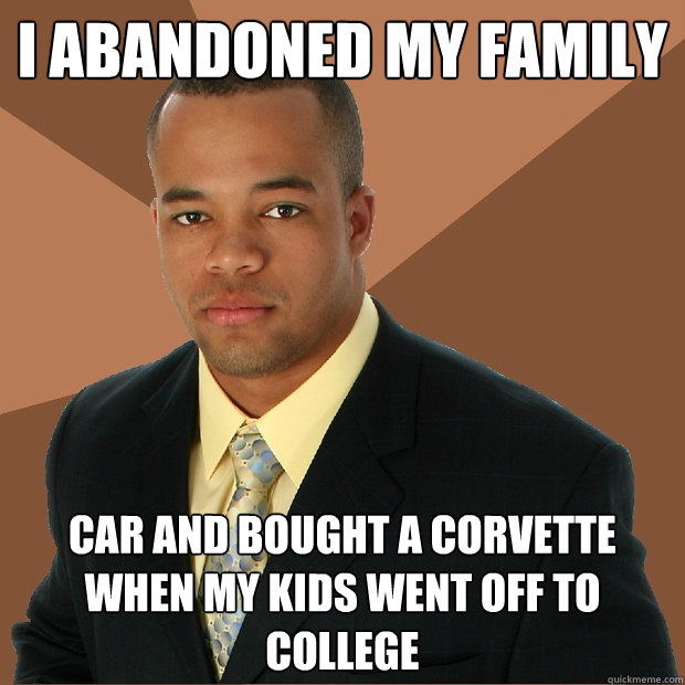 I ABANDONED MY FAMILY CAR AND BOUGHT A CORVETTE WHEN MY KIDS WENT OFF TO COLLEGE  Successful Black Man