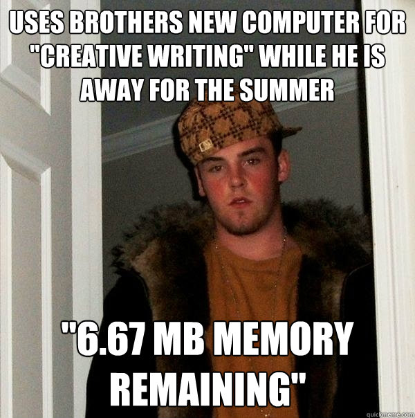 Uses brothers new computer for 