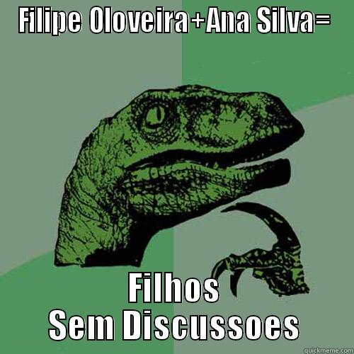 FILIPE OLOVEIRA+ANA SILVA= FILHOS SEM DISCUSSOES Philosoraptor