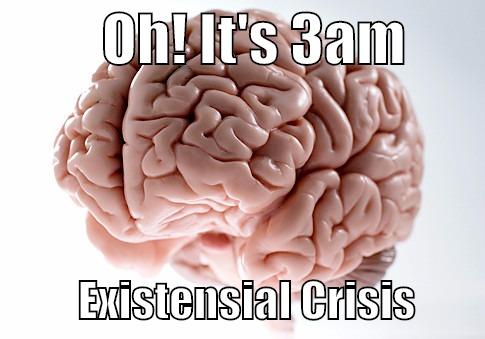          OH! IT'S 3AM                  EXISTENSIAL CRISIS        Scumbag Brain