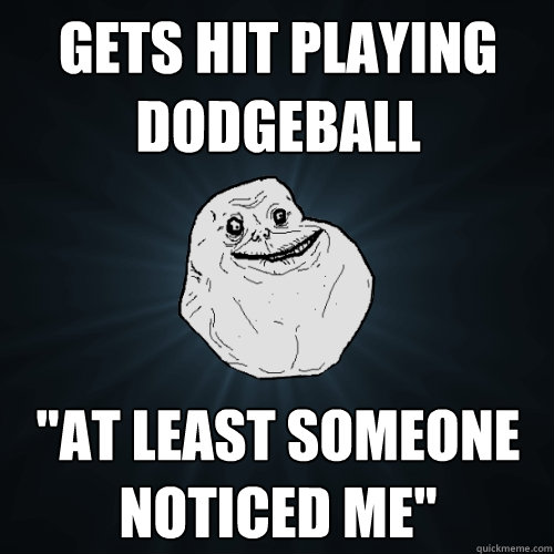 Gets hit playing dodgeball 