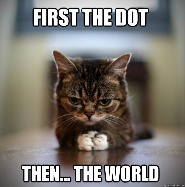 first the dot Then... The World   