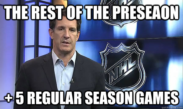 The Rest of the preseaon + 5 regular season games - The Rest of the preseaon + 5 regular season games  Shanaban