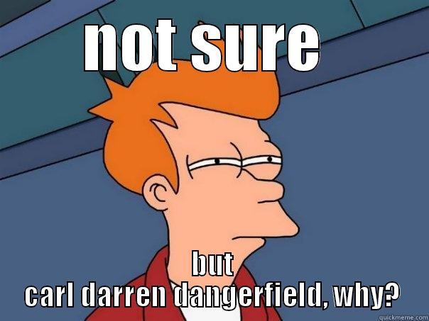 NOT SURE  BUT CARL DARREN DANGERFIELD, WHY? Futurama Fry