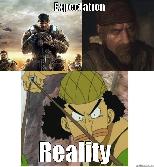 Wearing a bandana -                               EXPECTATION                            REALITY Misc