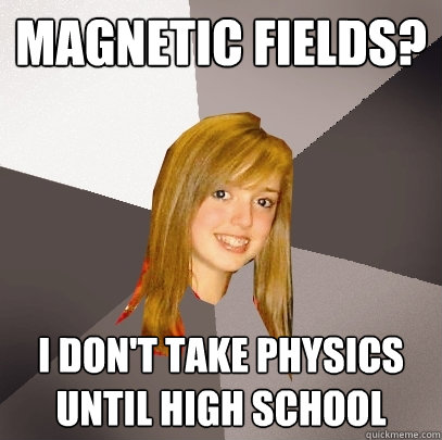 Magnetic fields? I don't take physics until high school - Magnetic fields? I don't take physics until high school  Musically Oblivious 8th Grader