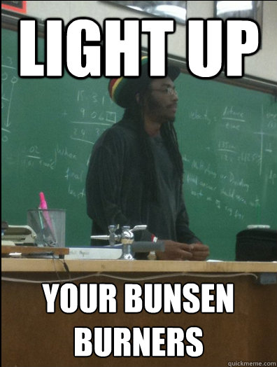 LIGHT UP Your bunsen burners - LIGHT UP Your bunsen burners  Rasta Science Teacher