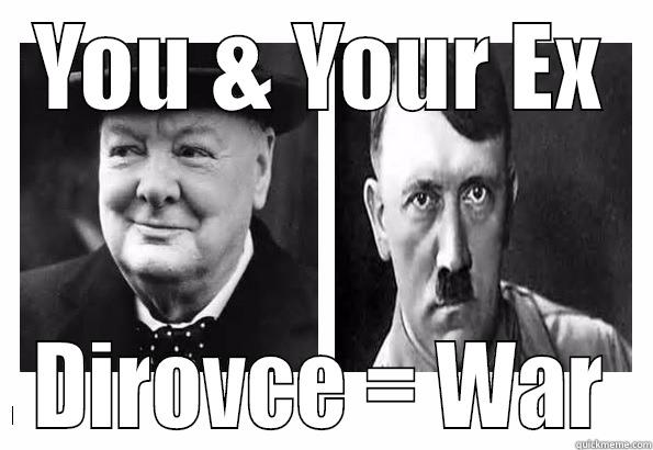 YOU & YOUR EX DIROVCE = WAR Misc