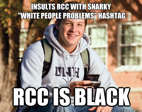 Insults RCC with snarky
 