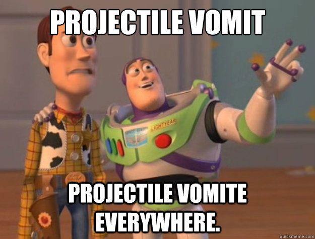 projectile vomit