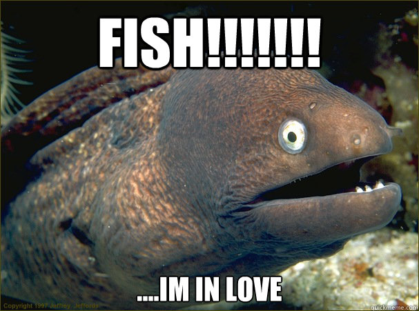 Fish!!!!!!! ....Im in love  Bad Joke Eel