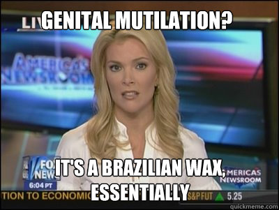 Genital Mutilation? It's a Brazilian wax, essentially  Megyn Kelly