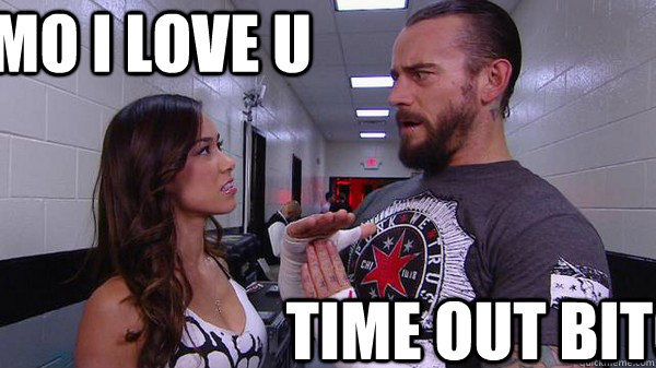 LIMO I LOVE U TIME OUT BITCH  - LIMO I LOVE U TIME OUT BITCH   CM PUNK And AJ LEE