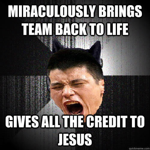 miraculously brings team back to life gives all the credit to jesus - miraculously brings team back to life gives all the credit to jesus  LinSanity Wolf