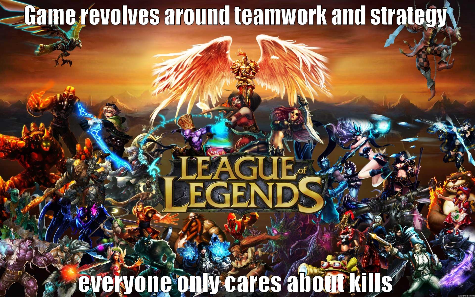 GAME REVOLVES AROUND TEAMWORK AND STRATEGY EVERYONE ONLY CARES ABOUT KILLS Misc