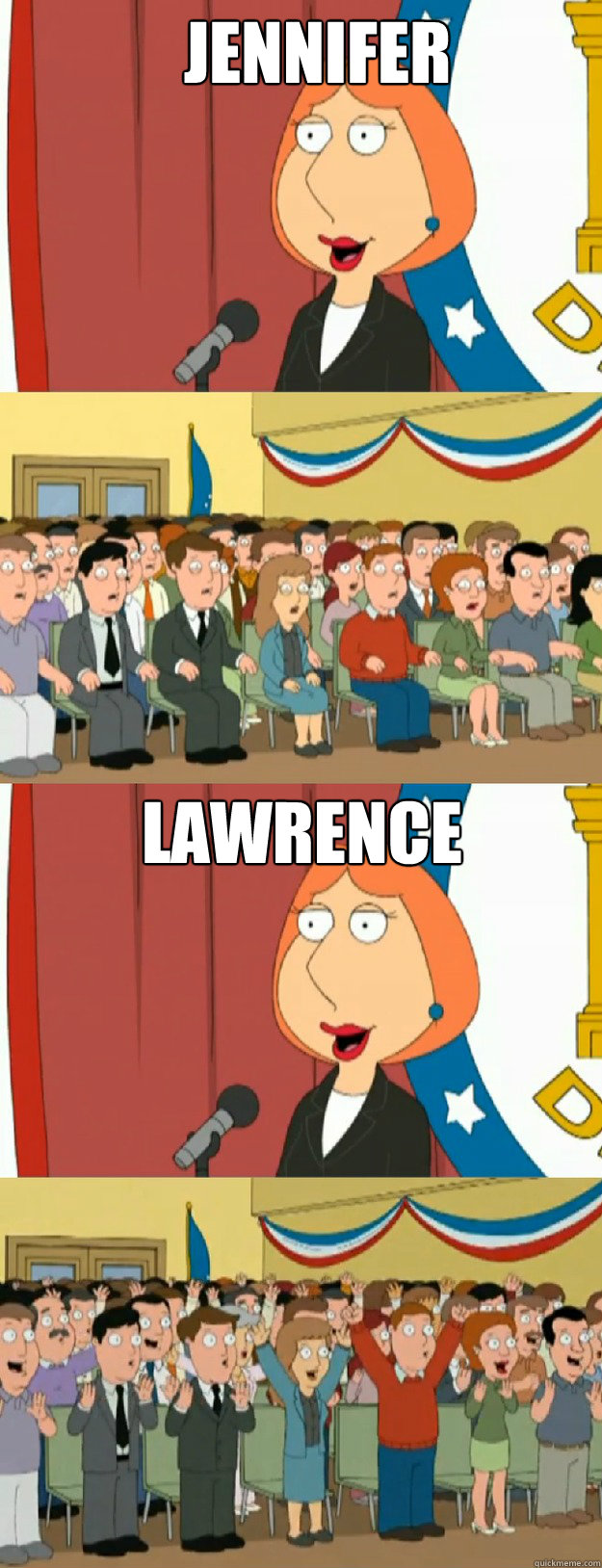 Jennifer Lawrence  Lois Griffin