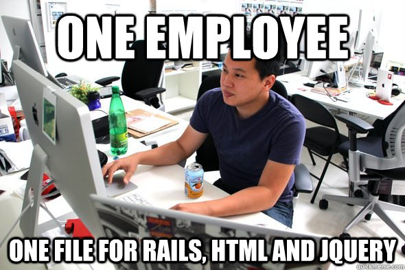 One Employee One file for Rails, HTML and Jquery - One Employee One file for Rails, HTML and Jquery  Small Business Gene