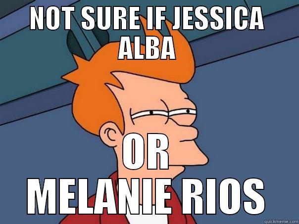 NOT SURE IF JESSICA ALBA OR MELANIE RIOS Futurama Fry