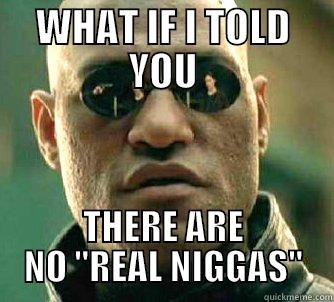 WHAT IF I TOLD YOU THERE ARE NO 