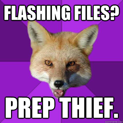 Flashing Files? PREP THIEF.  Forensics Fox