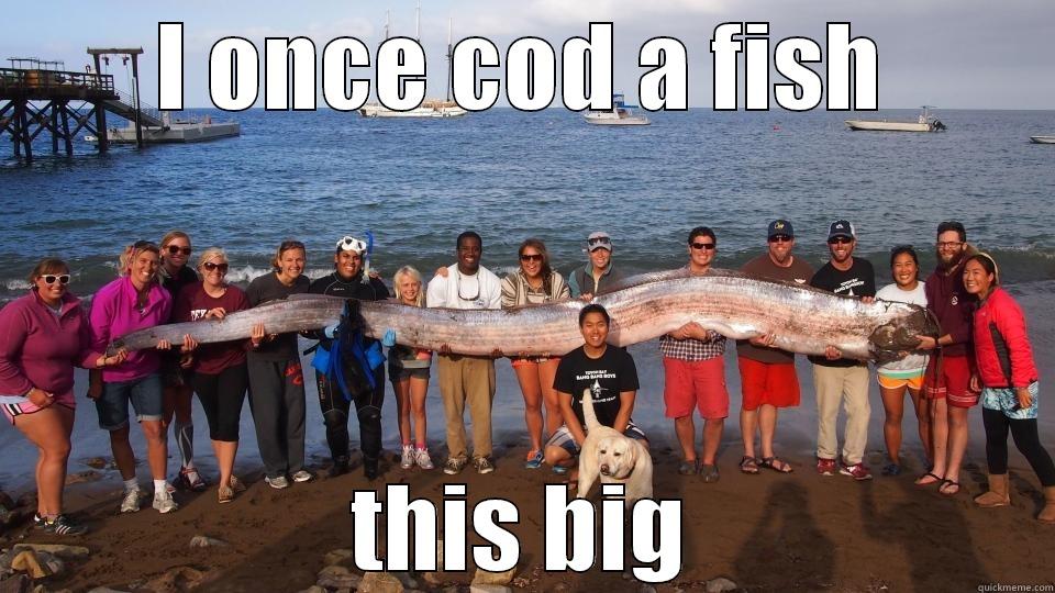 Pajama Man Fish Meme - I ONCE COD A FISH THIS BIG Misc