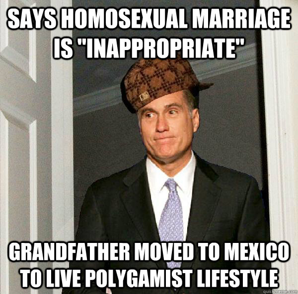 Says homosexual marriage is 